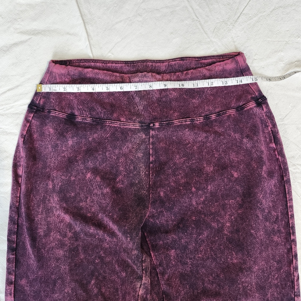 Zenana Material washed wide waistband Moto Leggings - Picture 11 of 11